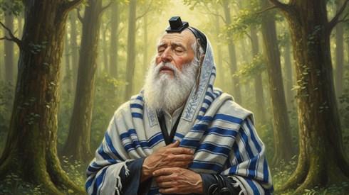 מתפלל ביער.png