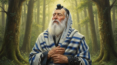 מתפלל ביער.png