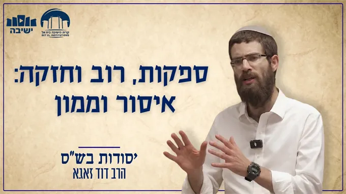 ספקות, רוב וחזקה: איסור וממון