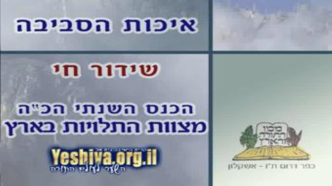 הכנס הכ"ד למצוות התלויות בארץ - צער בעלי חיים