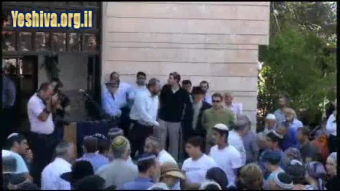 הלווית הרב אברהם צוקרמן זצ"ל