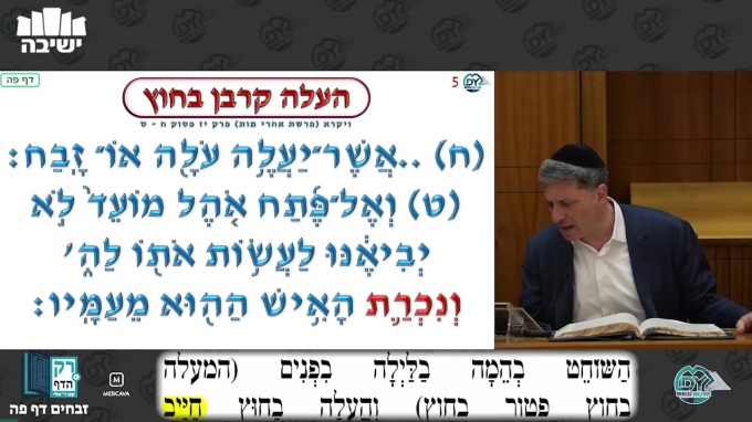 זבחים דף פ"ה