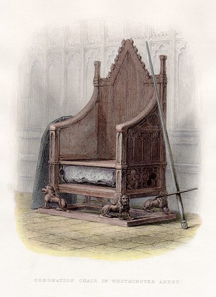 קובץ:Coronation Chair and Stone of Scone Anonymous Engraver Published in A History of England.jpg