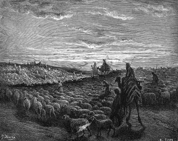 קובץ:Abraham Journeying into the Land of Canaan.png