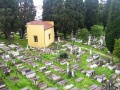 מבט לבית הקברות בפיסא מהקתדרלה ב"כיכר הניסים"
