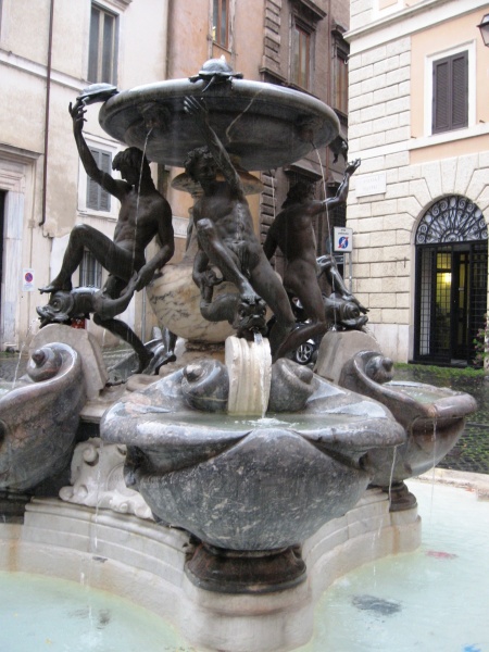 קובץ:Fontana delle Tartarughe, or Tortoise Fountain, in Piazza Mattei.jpg